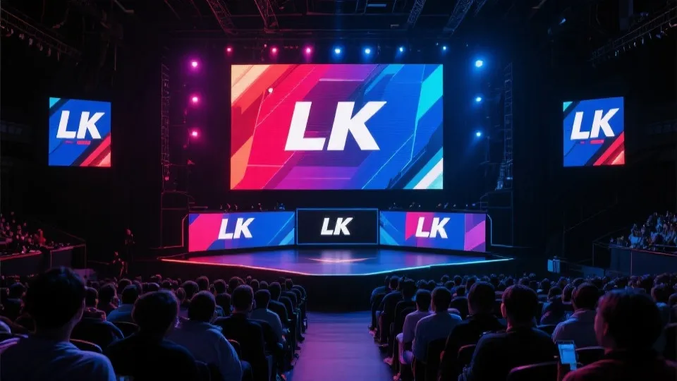 LCK英雄联盟赛事直播舞台画面